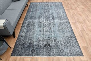 Night Blue Turkish Rug - Thumbnail