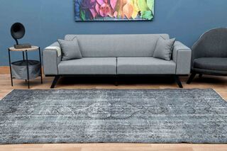 Night Blue Turkish Rug - Thumbnail