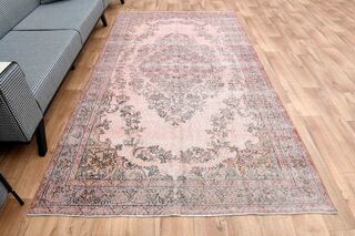 Minimalist Shabby Chic Decor Turkish Rug - Thumbnail