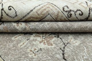 Beige Wool Turkish Rug - Thumbnail