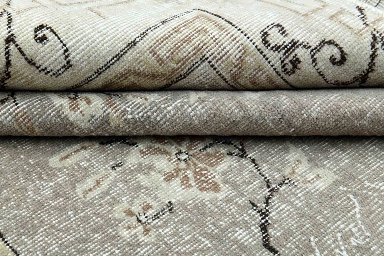 Beige Wool Turkish Rug