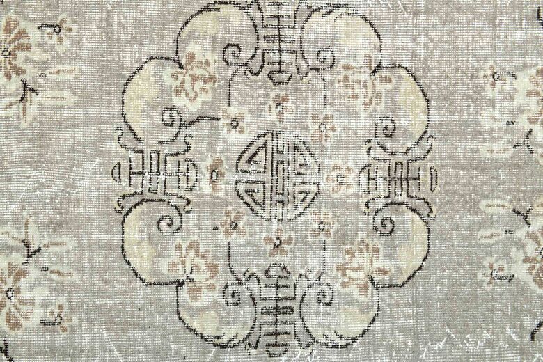 Beige Wool Turkish Rug