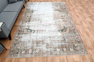 Solid Vintage Turkish Rug - Thumbnail