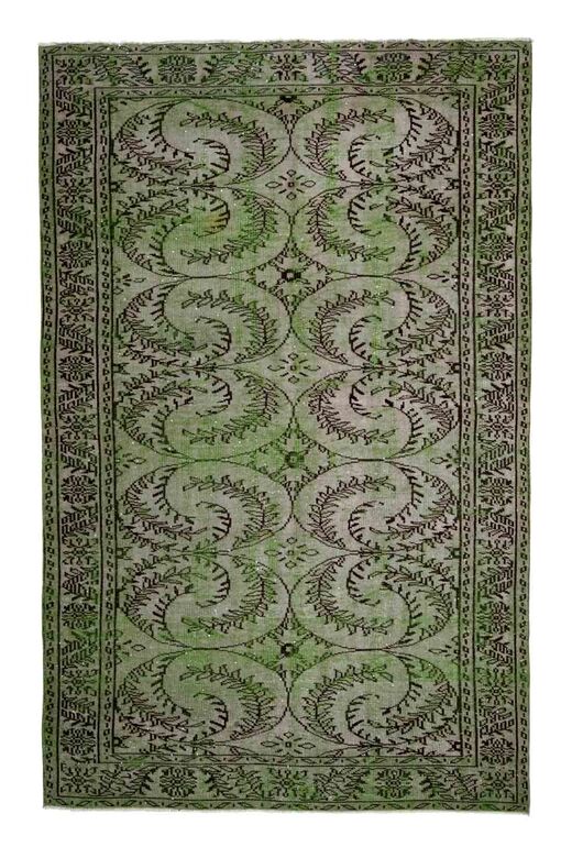 Green Vintage Turkish Rug