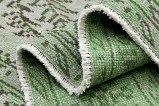 Green Vintage Turkish Rug - Thumbnail