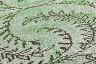 Green Vintage Turkish Rug - Thumbnail