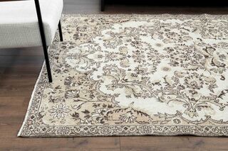 Beige Brown Turkish Rug - Thumbnail