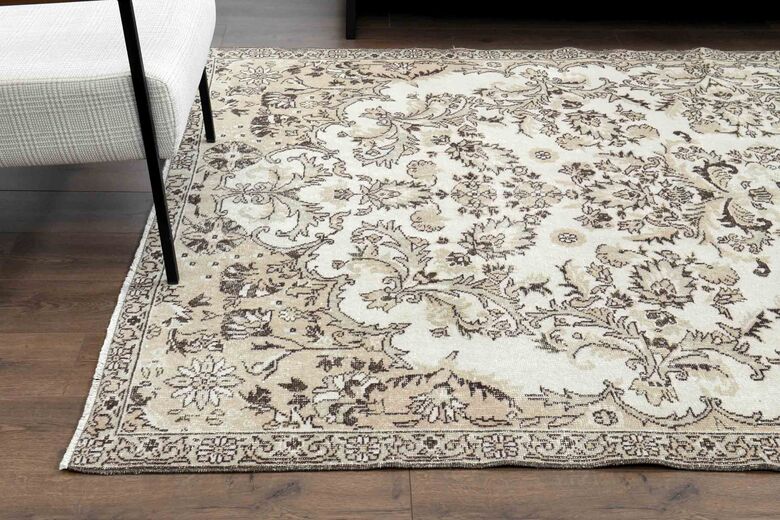 Beige Brown Turkish Rug