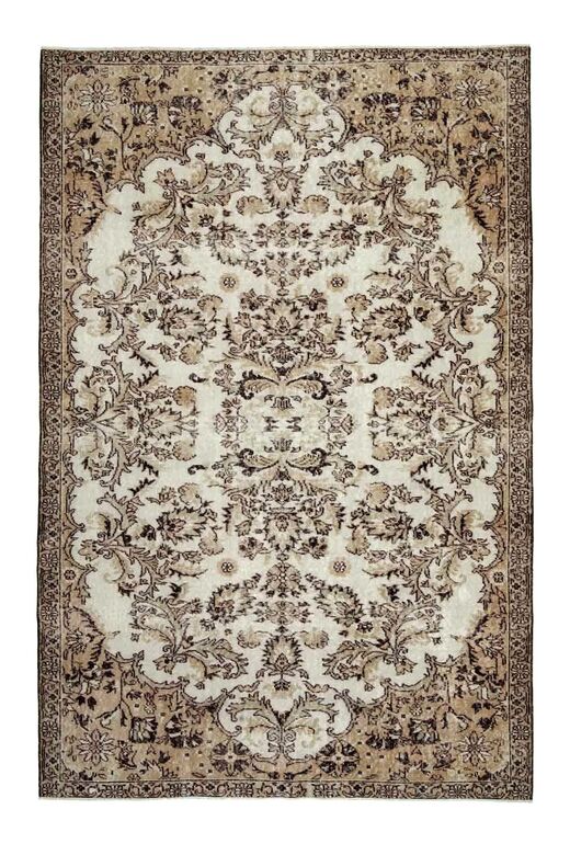 Beige Brown Turkish Rug