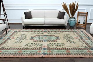 Multicolor Vintage Turkish Rug - Thumbnail