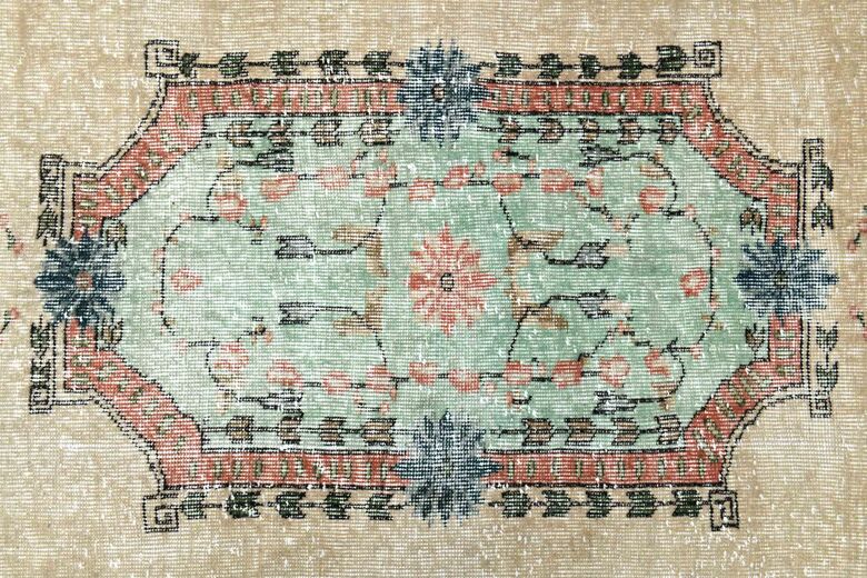 Multicolor Vintage Turkish Rug