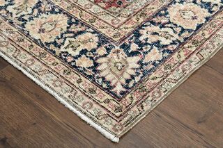 Floral Pattern Orange Turkish Rug - Thumbnail