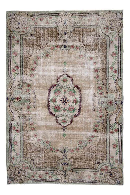 Original Vintage Wool Turkish Rug