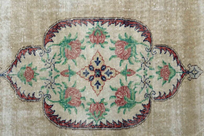 Original Vintage Wool Turkish Rug