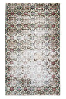 Faded Green Wool Oushak Rug - Thumbnail