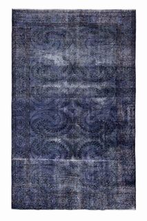 Handmade Blue Turkish Rug - Thumbnail