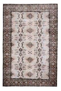 Wool Floral Pattern Turkish Area Rug - Thumbnail