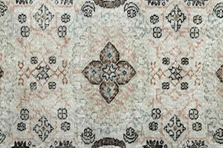 Wool Floral Pattern Turkish Area Rug - Thumbnail