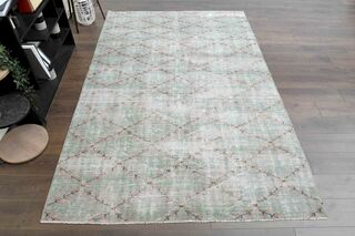 Green Turkish Rug - Thumbnail