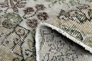 Floral Pattern Vintage Turkish Rug - Thumbnail