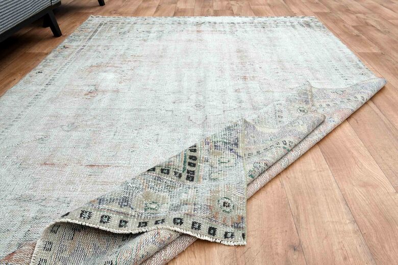 Faded Oushak Rug