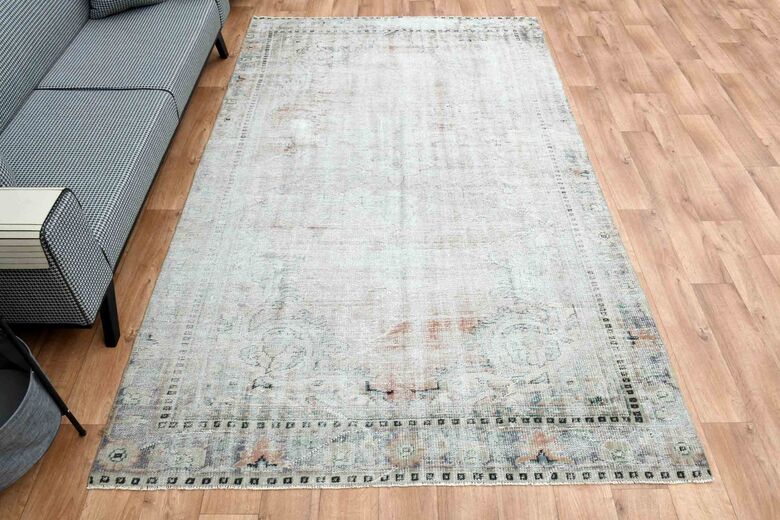 Faded Oushak Rug