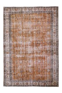 Wool Vintage Turkish Rug - Thumbnail