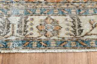 Wool Vintage Turkish Rug - Thumbnail