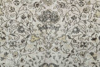 Floral Pattern Oushak Rug - Thumbnail