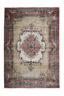 Colorful Oriental Turkish Rug - Thumbnail