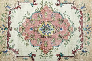 Colorful Oriental Turkish Rug - Thumbnail