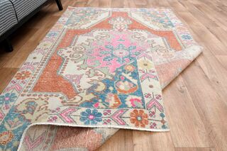 Vintage Turkish Oriental Rug - Thumbnail