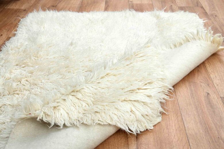 Shaggy Mohair Tulu Kilim Rug