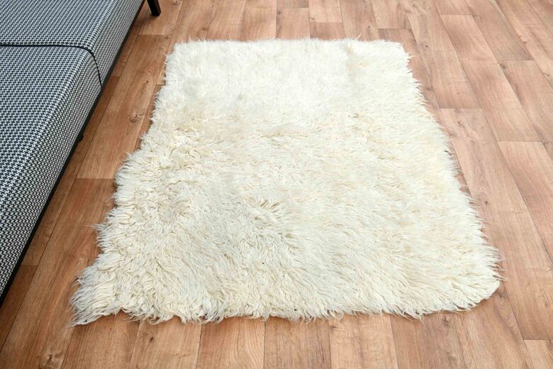 Shaggy Mohair Tulu Kilim Rug