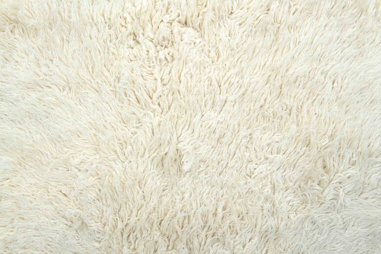 Shaggy Mohair Tulu Kilim Rug