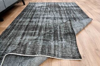 Faded Black Turkish Rug - Thumbnail