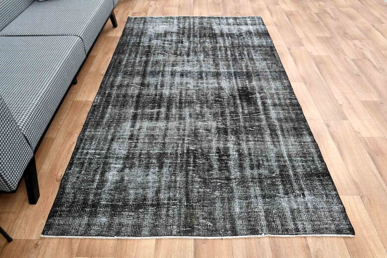 Faded Black Turkish Rug