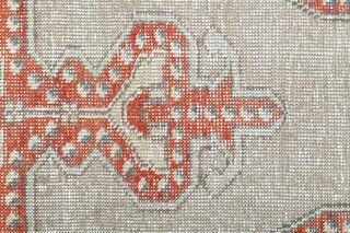 Beige Orange Turkish Rug - Thumbnail