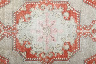 Beige Orange Turkish Rug - Thumbnail