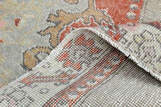 Beige Orange Turkish Rug - Thumbnail