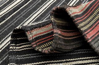 Striped Turkish Kilim Rug - Thumbnail