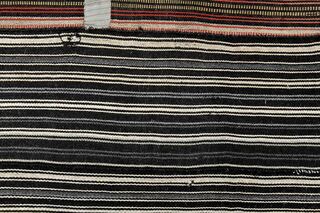 Striped Turkish Kilim Rug - Thumbnail