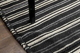 Striped Turkish Kilim Rug - Thumbnail