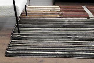 Striped Turkish Kilim Rug - Thumbnail