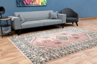 Antique Oushak Area Rug - Thumbnail